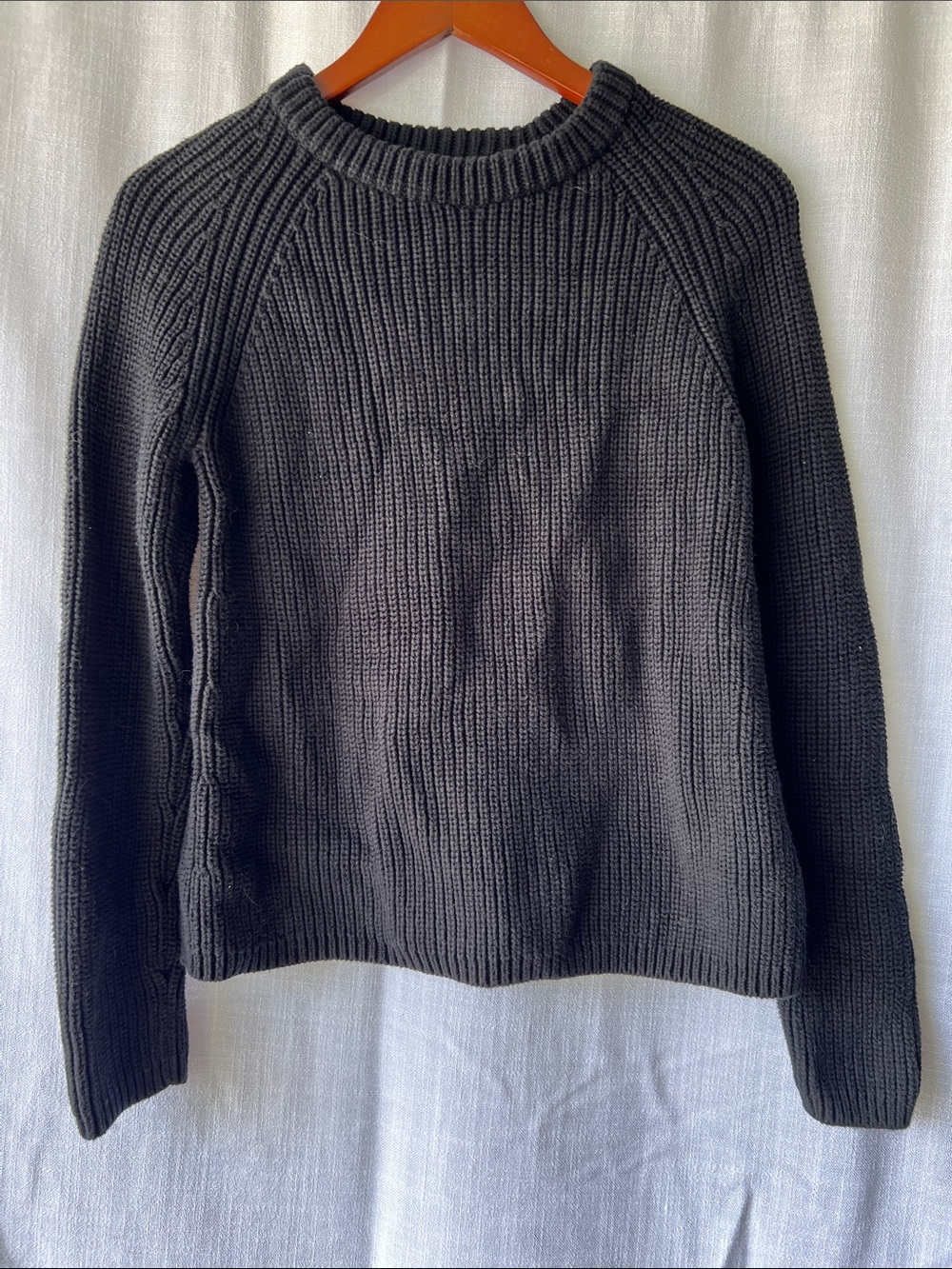 Quince Black Crewneck Sweater